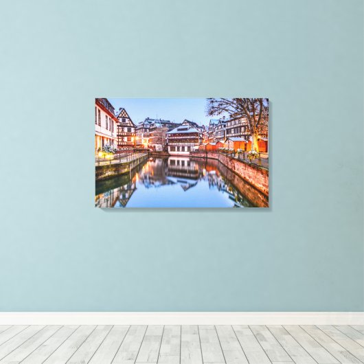 Canvas Straatsburg Afdruk (Insitu (Houten vloer))