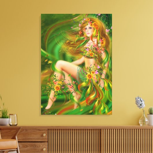 Canvas "Summer" Afdruk (Insitu (Woonkamer))