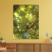 Canvas (Sun Green Tree 1) RFPMDesigns ©️2021/24 Afdruk (Insitu (Woonkamer))