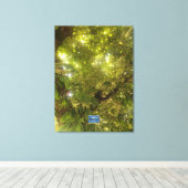 Canvas (Sun Green Tree 1) RFPMDesigns ©️2021/24 Afdruk (Insitu (Houten vloer))