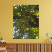 Canvas (Sun Green Tree 3) RFPMDesigns ©️2021/24 Afdruk (Insitu (Woonkamer))