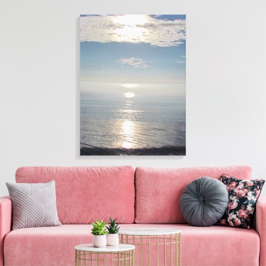 Canvas - Sunset over Pacific Ocean (Insitu (Woonkamer))