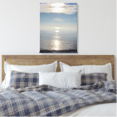 Canvas - Sunset over Pacific Ocean Afdruk (Insitu (Slaapkamer))