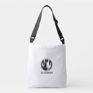 Canvas tas 2 met The Session Man design (b&w)