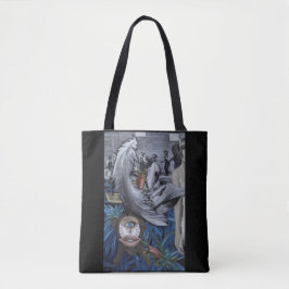 canvas tas "A Feather and a Scale"