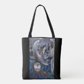 canvas tas "A Feather and a Scale" (Achterkant)