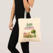 Canvas tas aan het Planten van een tuin is om te g (Voorkant (product))