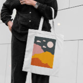 Canvas tas abstracte bergen