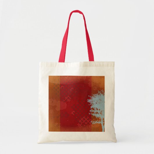 Canvas tas abstracte boomgaard (Voorkant)