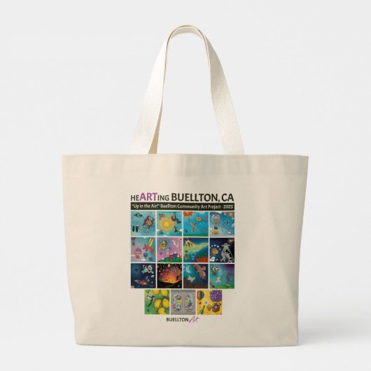 Canvas tas - Alien Concert (Achterkant)