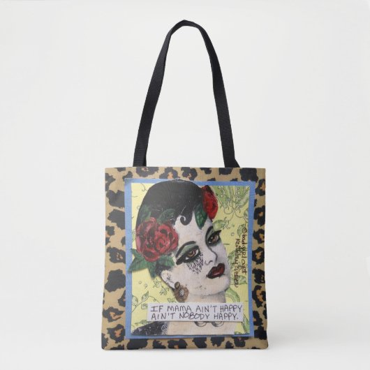 CANVAS TAS, ALS MAMA NIET GEZIEN IS, IS ER NIETS G TOTE BAG (Voorkant)