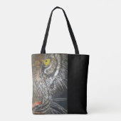 Canvas tas (ao) - Big Cat Portrait (Achterkant)