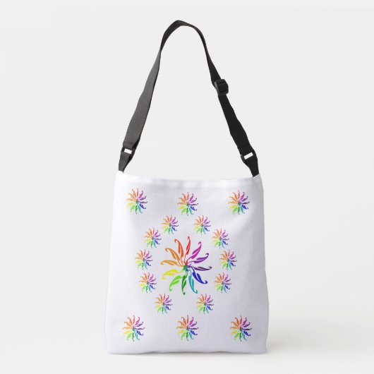 Canvas tas (ao) - bladeren in kleurenwielen (Achterkant)