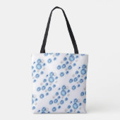 Canvas tas (ao) - Blauwe bubbels (Achterkant)