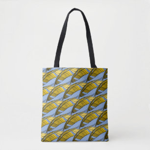 Canvas tas (ao) - Gele veren