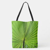 Canvas tas (ao) - Groen palmrond (Achterkant)