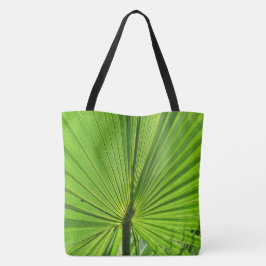 Canvas tas (ao) - Groen palmrond