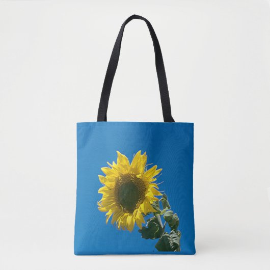 Canvas tas (ao) - Grote zonnebloem (Voorkant)