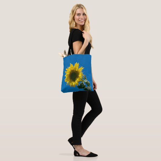 Canvas tas (ao) - Grote zonnebloem (Op model)