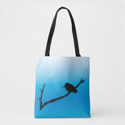 Canvas tas (ao) - Hummingbird on Branch (Voorkant)