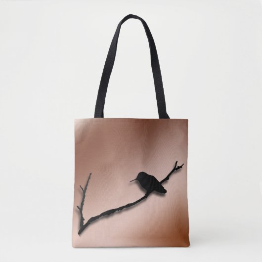Canvas tas (ao) - Hummingbird Silhouette (Voorkant)