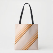 Canvas tas (ao) - tinten van Oranje diagonale stre (Voorkant)