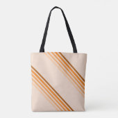 Canvas tas (ao) - tinten van Oranje diagonale stre (Achterkant)