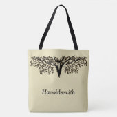 Canvas tas (ao) - Truiende takken met naam (Voorkant)