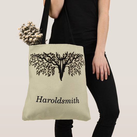 Canvas tas (ao) - Truiende takken met naam (Dichtbij)