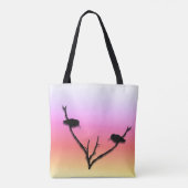 Canvas tas (ao) - Voetvogels in de galg-tak (Achterkant)