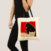 canvas tas Art Deco Style Catz Cats eye-CATching (Voorkant (product))