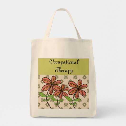 Canvas tas "Artsy Flowers" (Voorkant)
