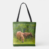 Canvas tas Assateague Ponies (Achterkant)