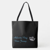 Canvas tas-Atlantic City Miss America Style Crown Tote Bag (Voorkant)