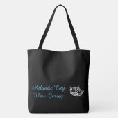 Canvas tas-Atlantic City Miss America Style Crown Tote Bag (Achterkant)