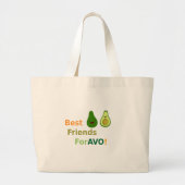 Canvas tas avocado (Voorkant)