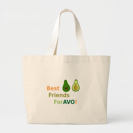 Canvas tas avocado (Voorkant)