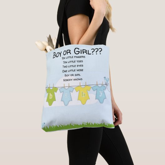 Canvas tas Babydouche Moederschap Gift Bag Boy Gir (Dichtbij)