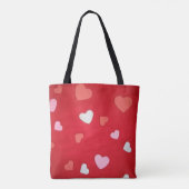 canvas tas "Bag of Hearts" (Achterkant)