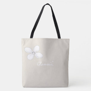 Canvas tas Beige Glamor Floral