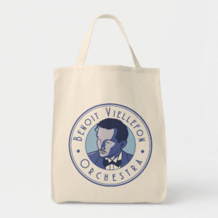 canvas tas - Benoit Viellefon Orchestra (blauw)