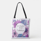 Canvas tas beste estheticien cadeau voor wereld 2 (Achterkant)