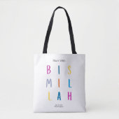 Canvas tas- Bismillah Tote Bag (Voorkant)