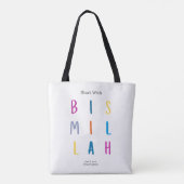Canvas tas- Bismillah Tote Bag (Achterkant)