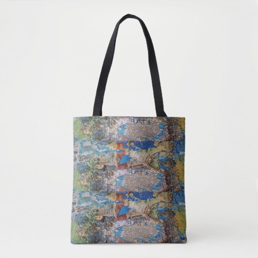 Canvas tas blauw (Voorkant)