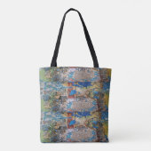 Canvas tas blauw (Achterkant)