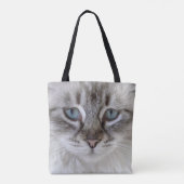 Canvas tas blauw-eigeenkat (Achterkant)