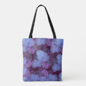 Canvas tas: blauw mistabstract ontwerp tote bag (Achterkant)