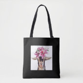 canvas tas (blk) - Lily en Posey de geiten (Voorkant)