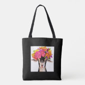 canvas tas (blk) - Lily en Posey de geiten (Achterkant)